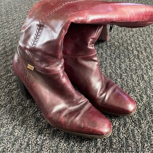 Rare Leather Vintage Leather Salvador Ferragamo Boots